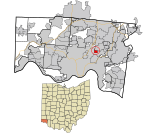 Hamilton County Ohio Incorporated and Unincorporated areas Golf Manor highlighted